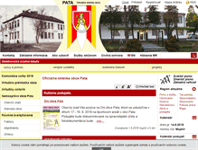 Tablet Screenshot of obecpata.sk